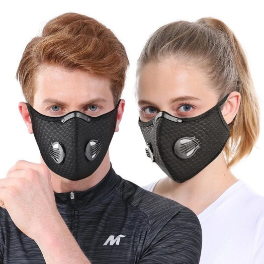 Sports mask high quality breathing valve face mask cycling mask filtration